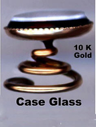 6-1.4 Spiral Wire Shank - Case Glass and 10k Gold